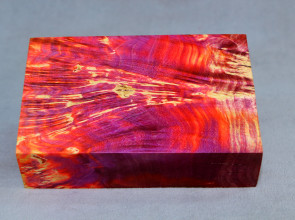 Stabilized Maple Burl Wood Mod Block